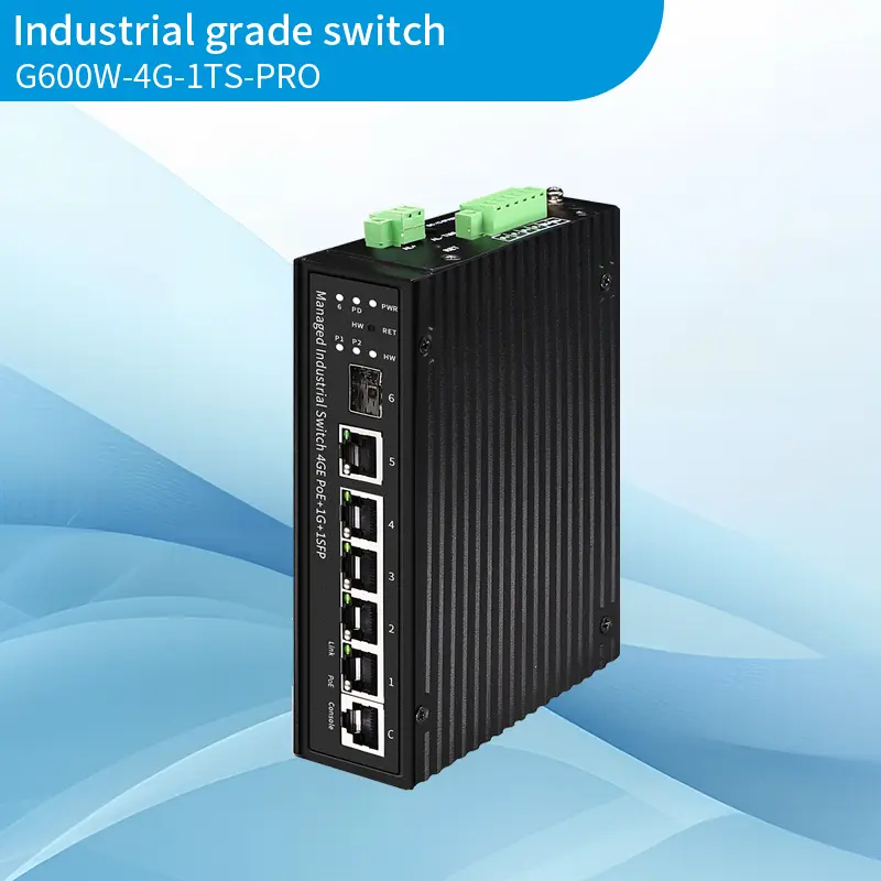 What problems can industrial-grade management of optical and 5 electrical switches solve?