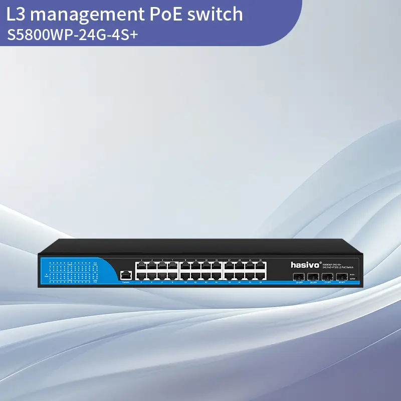 10G Uplink 4SFP+24GE L3 Managed PoE S...