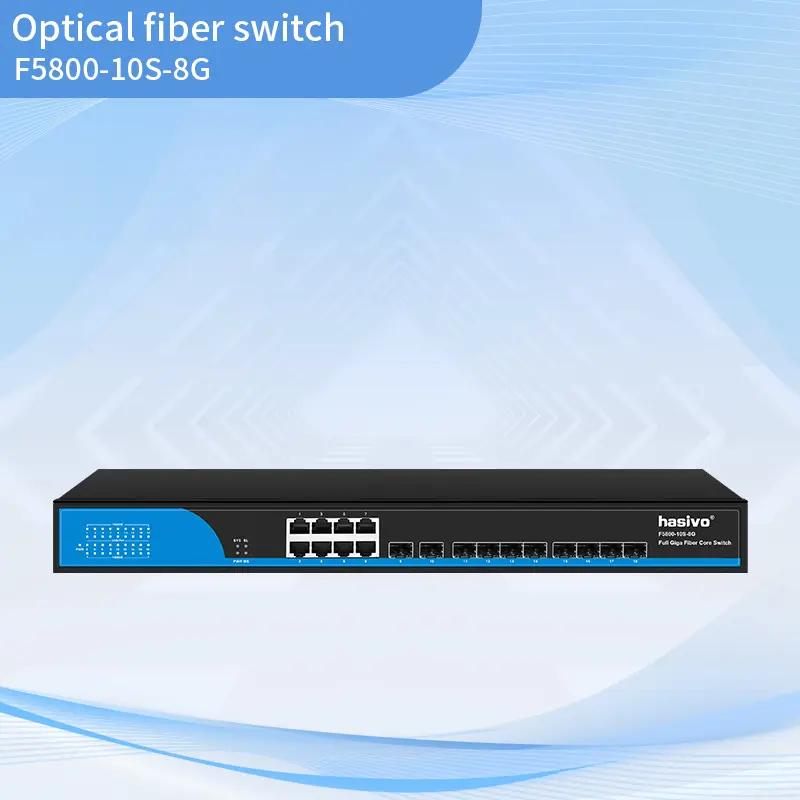Full Gigabit 10+8 Fiber Switch