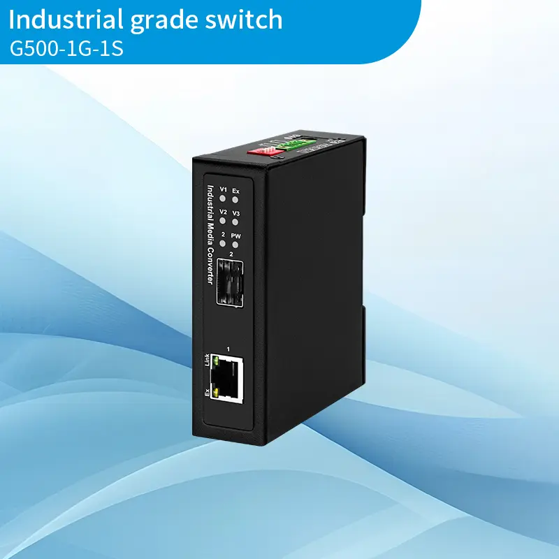 1 optical 1 electrical port full Gigabit industrial switch