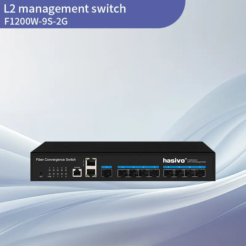Full Gigabit 9SFP+2GE L2+ Managed Switch