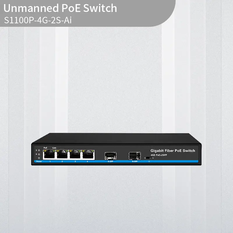 4+2 Port Full Gigabit Ai PoE Switch