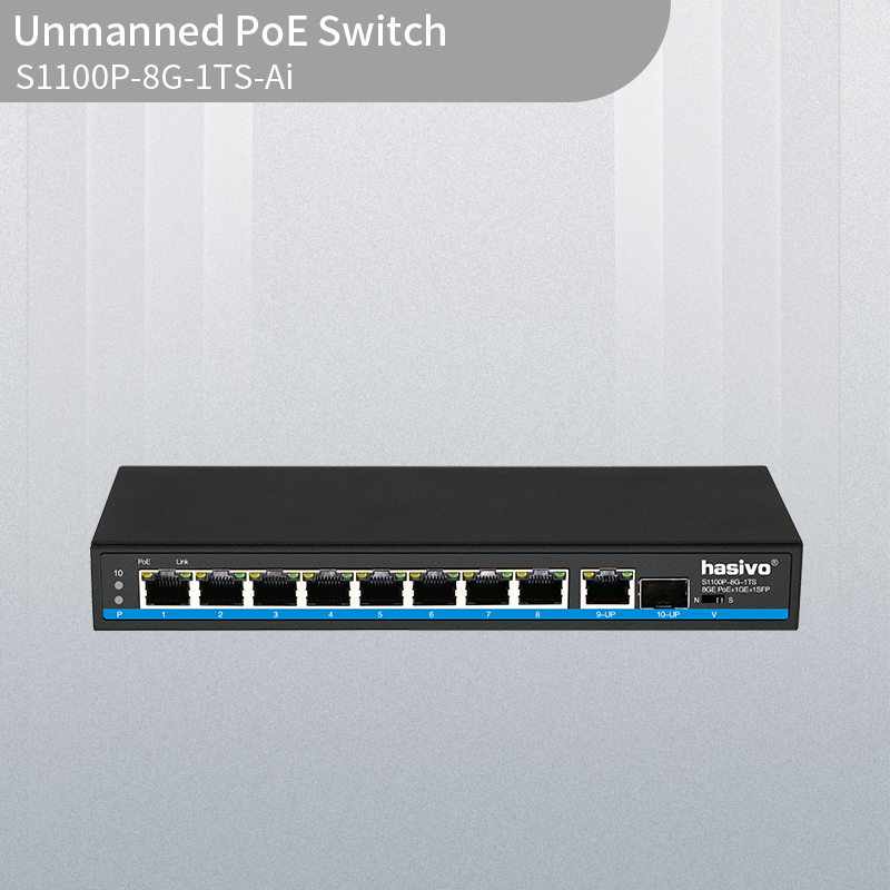 9 Port Gigabit Uplink Ai PoE Switch