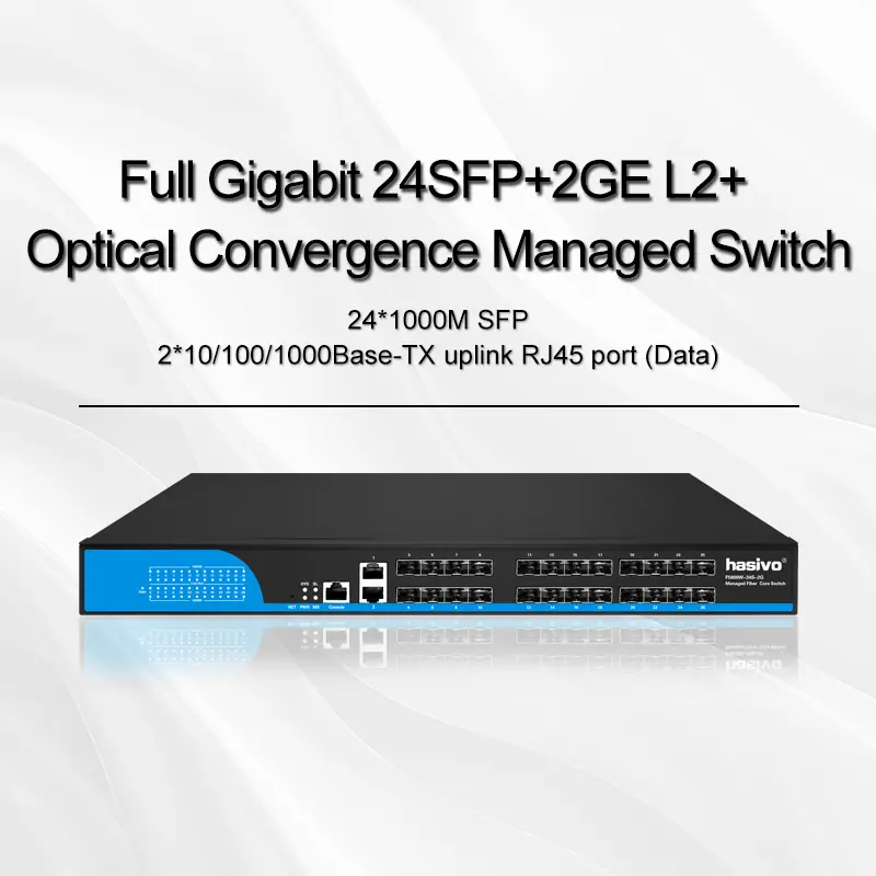Full Gigabit 24SFP+2GE L2+ Optical Co...