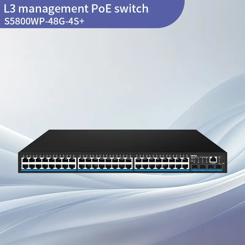 10G Uplink 4SFP+48GE L3 Managed PoE S...