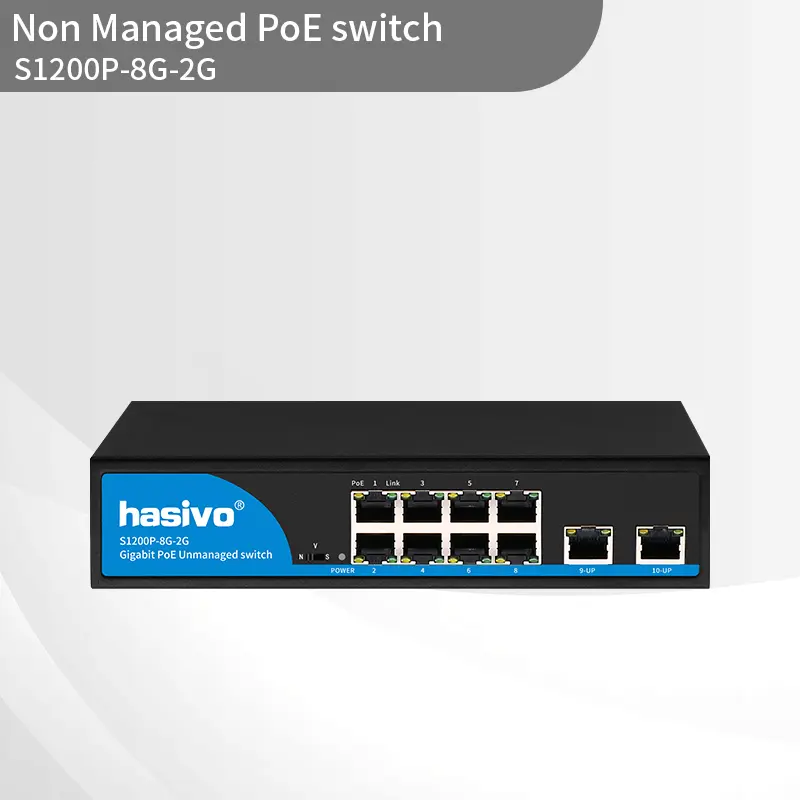 8+2 Port Full Gigabit PoE Switch
