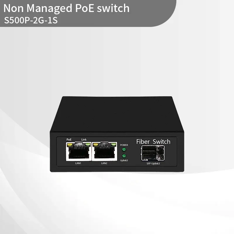 Full Gigabit 1SFP+2GE POE Switch