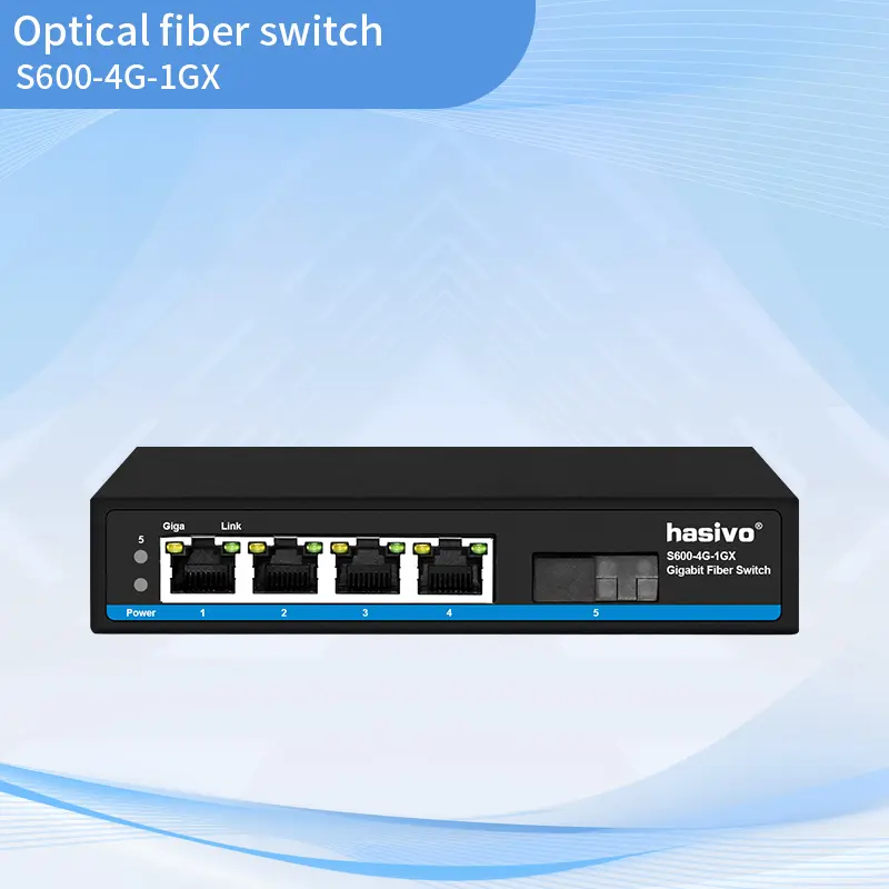Full Gigabit 4+1 Fiber Switch