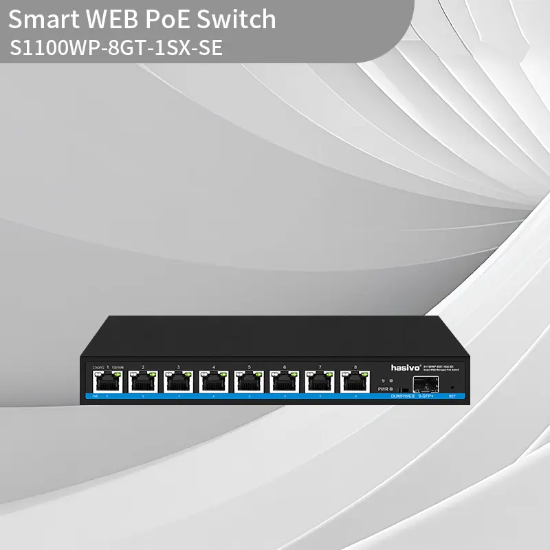 2.5G 8+1 Smart WEB managed PoE switch