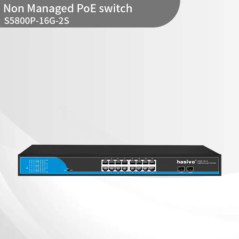 Full Gigabit 2SFP+16GE POE Switch