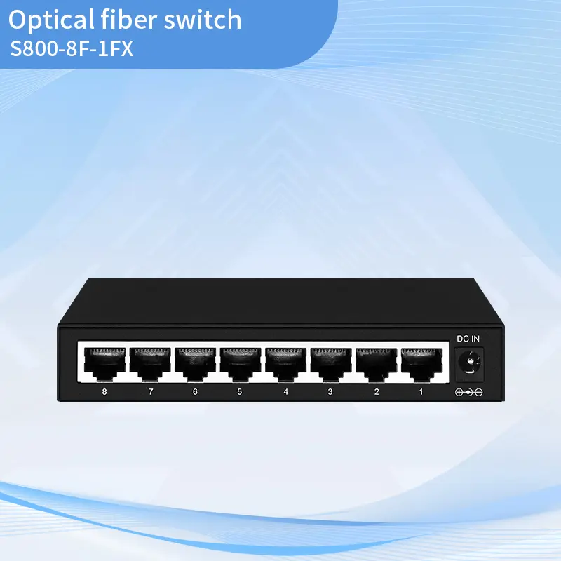Fast Ethernet 8+1 Fiber Switch