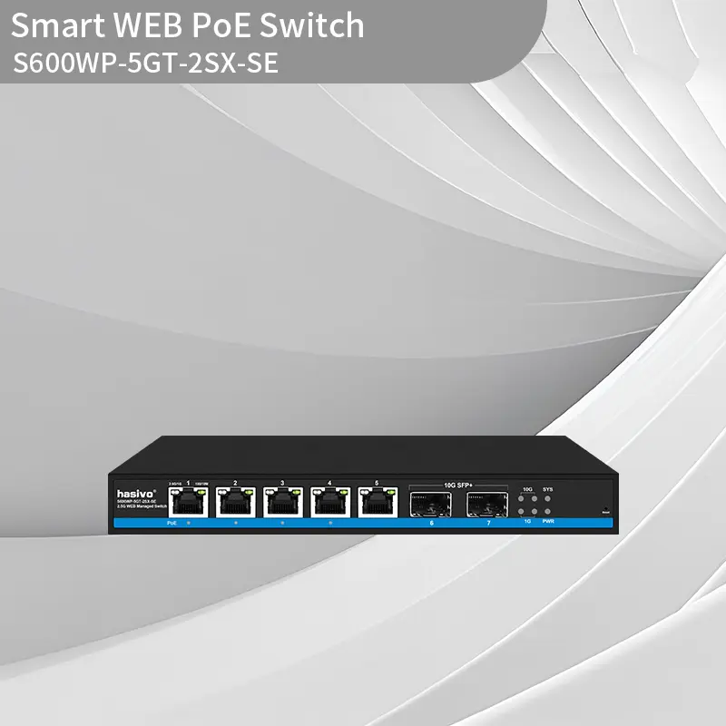2.5G 5+2 Smart WEB managed PoE switch