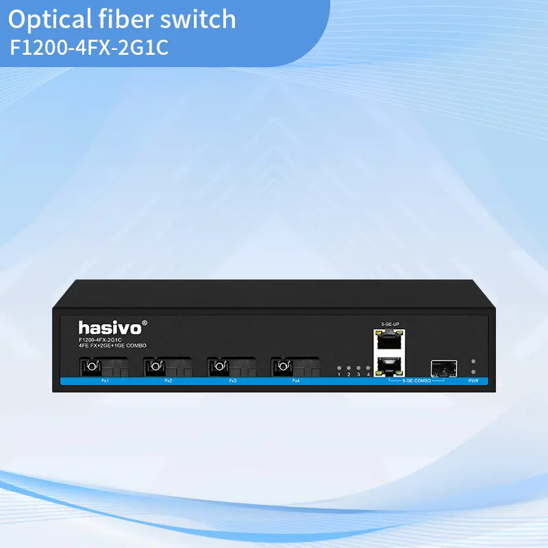 4+2 Gigabit uplink fiber optic aggreg...