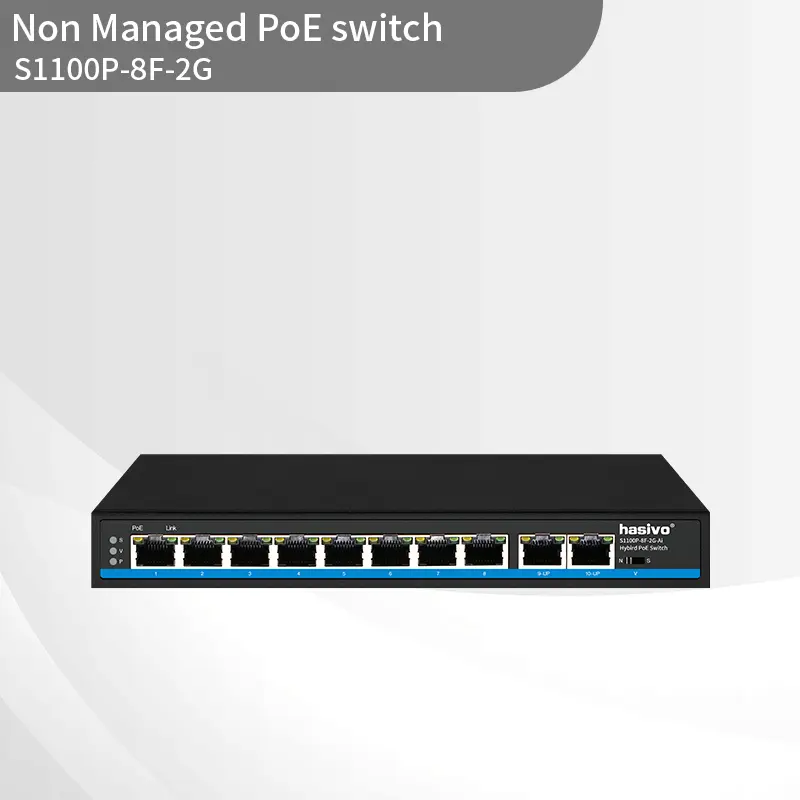 Gigabit uplink 8-port POE switch