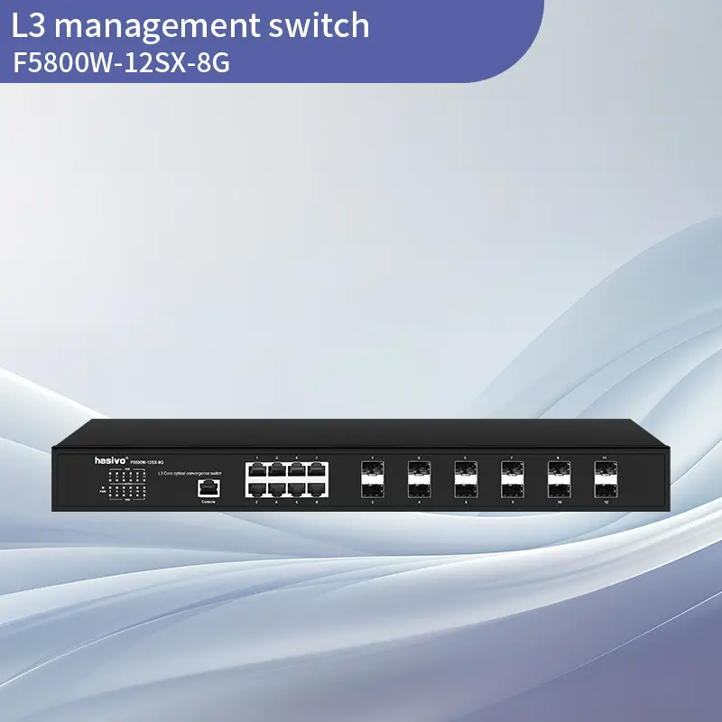10G Uplink 12SFP+8GE L3 Managed Switch