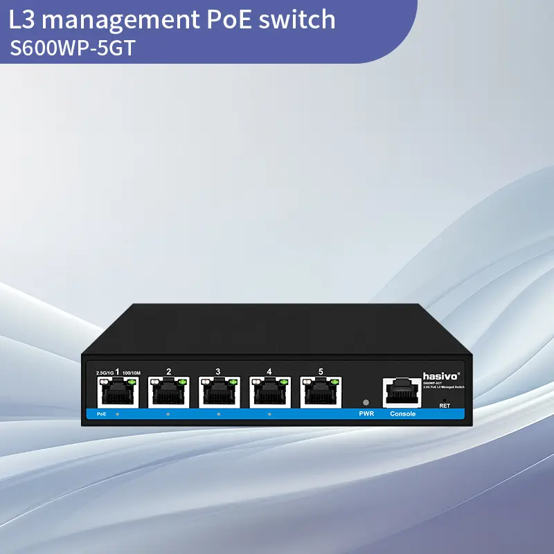 L3 Managed 5-Port 2.5G PoE Switch