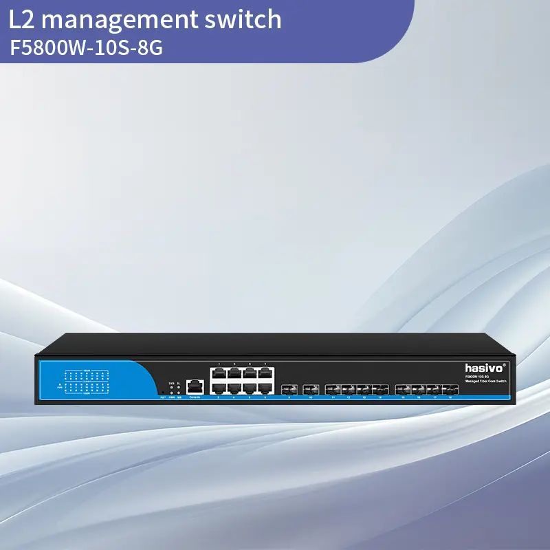 Full Gigabit 10SFP+8GE L2+ Optical Convergence Managed Switch