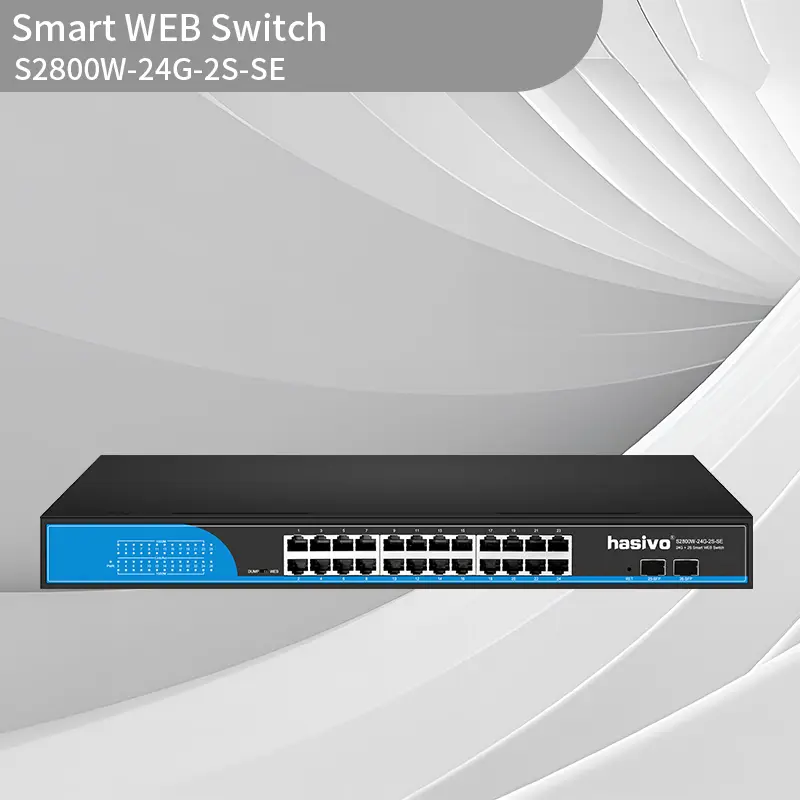 Built in 24GE-2S SFP Gigabit Smart WEB switch