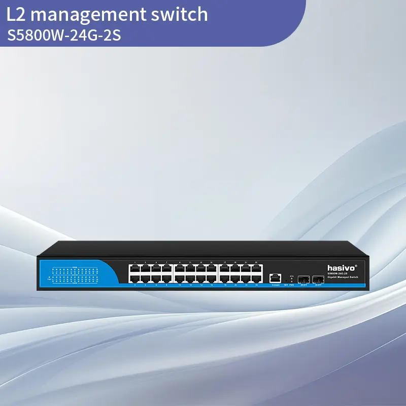 Full Gigabit 24GE+2SFP L2+ Managed Switch