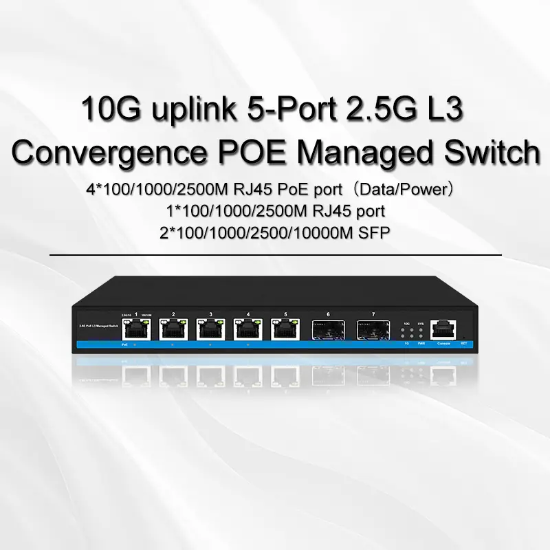 10G uplink 5-Port 2.5G L3 Convergence...