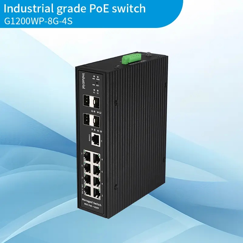 Industrial 8+4Full Gigabit Managed Po...