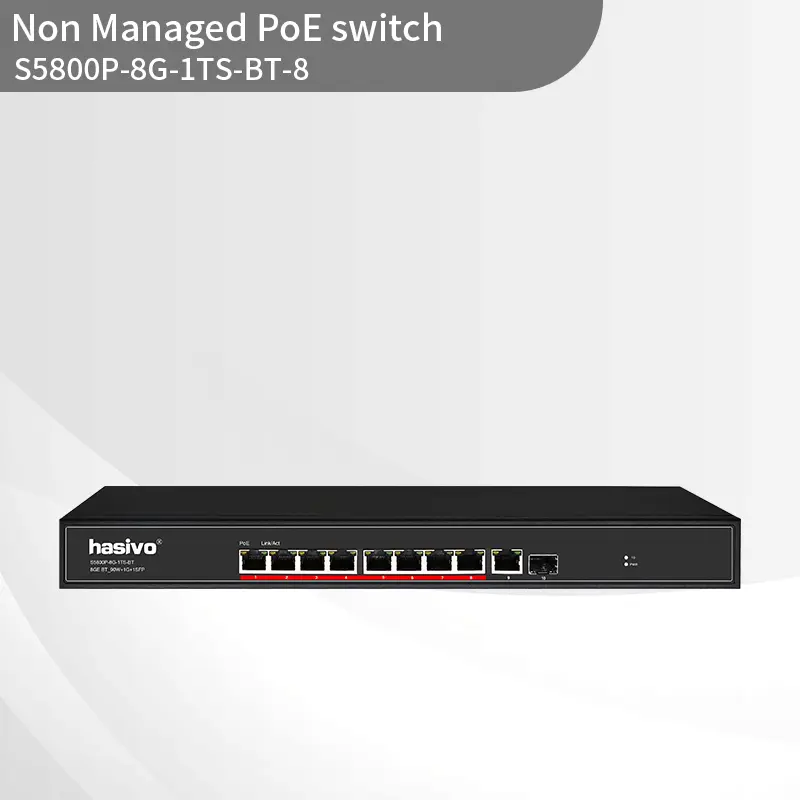 Full Gigabit 1SFP+9GE BT POE Switch