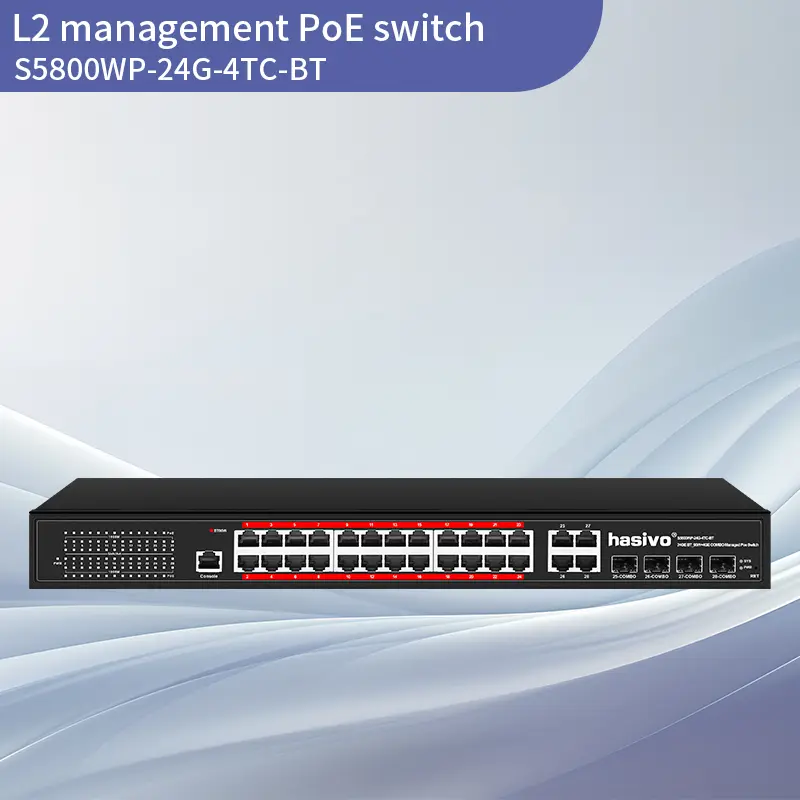 Full Gigabit 4SFP+28GE BT L2+ Managed...