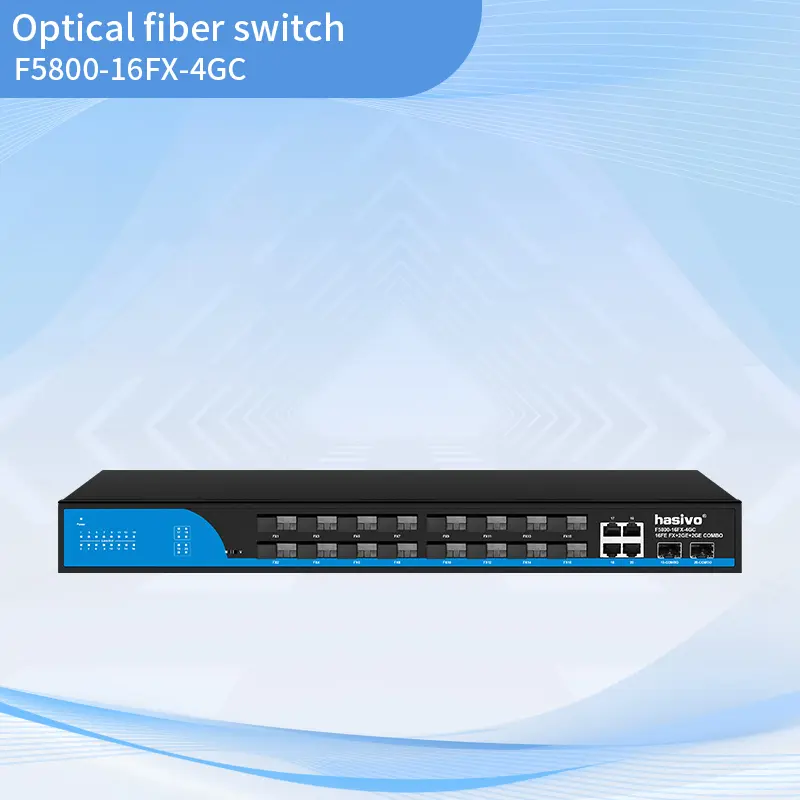 16+4 Gigabit uplink fiber optic aggre...