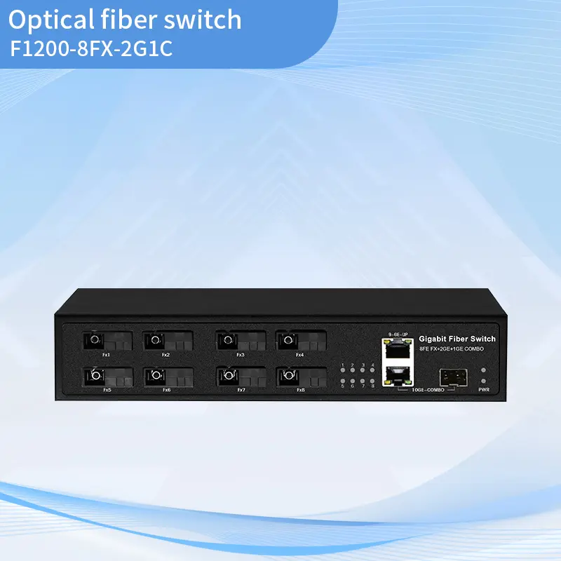 8+2 Gigabit uplink fiber optic aggreg...