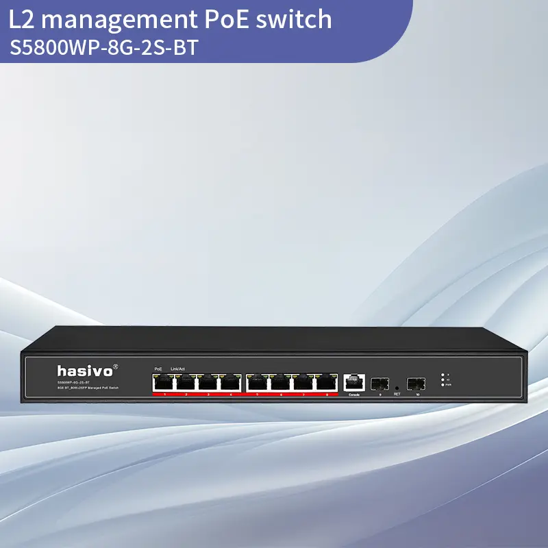 Full Gigabit 2SFP+8GE BT L2+ Managed ...